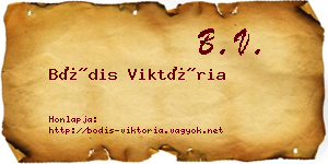 Bódis Viktória névjegykártya