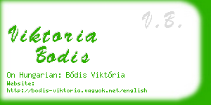 viktoria bodis business card